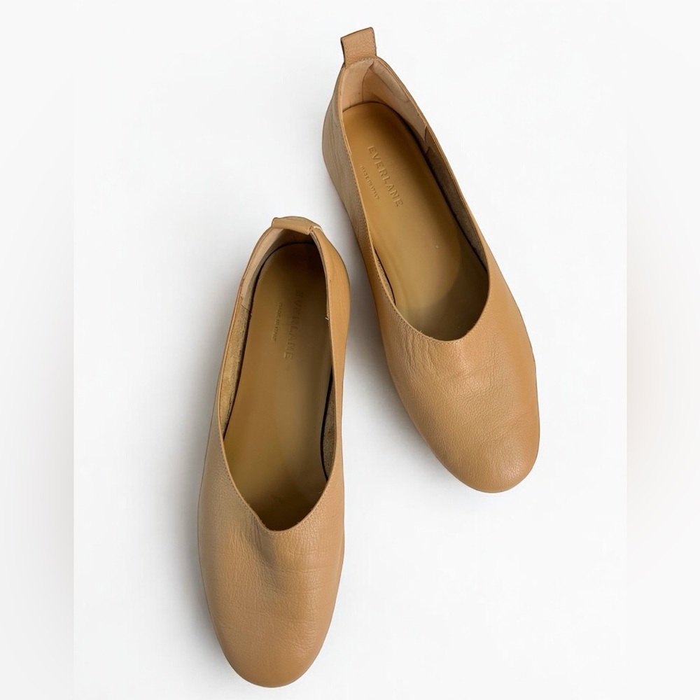 Everlane Day Glove Leather Flats Tan Size 11
